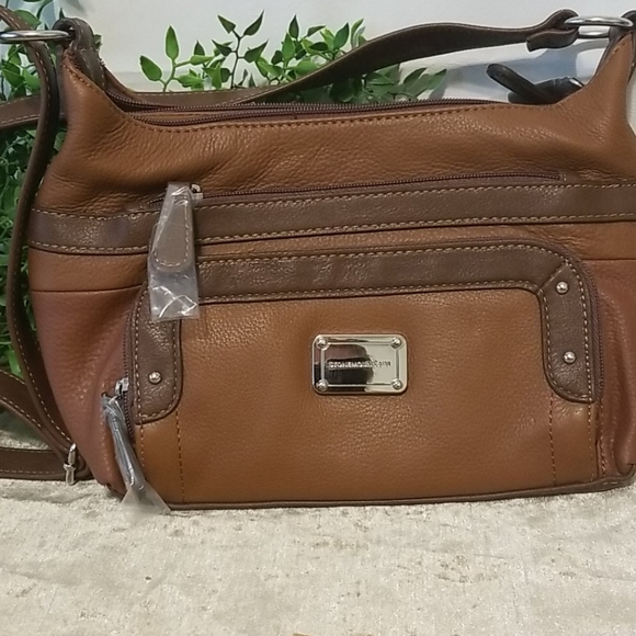 Stone mountain shoulder strap brown purse - Picture 2 of 7